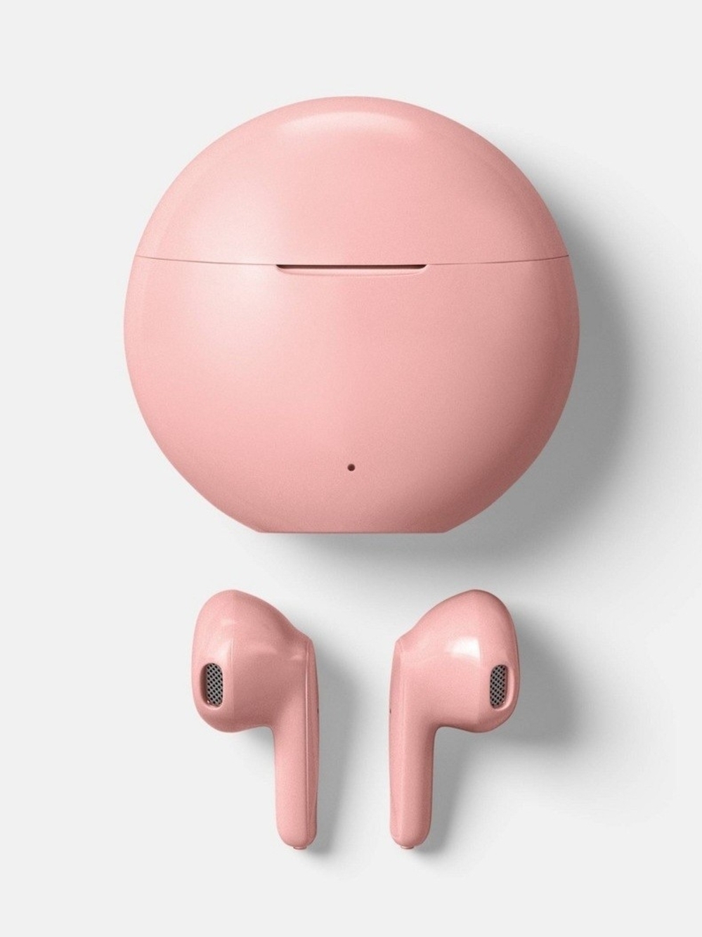 Wireless True Wireless Earbuds in Pink - Compact Charging Case
